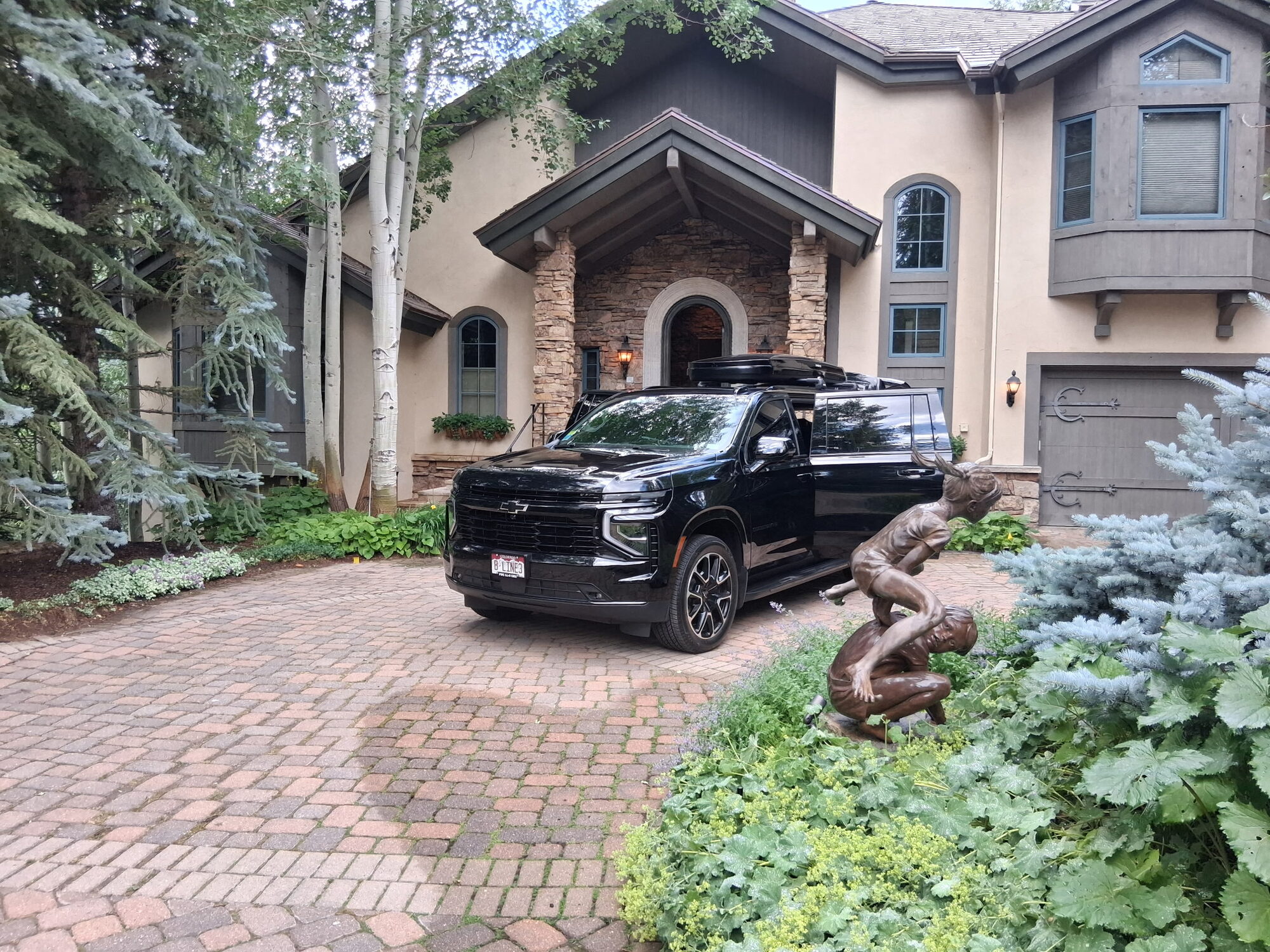 Chauffeured SUV at a Beaver Creek residence